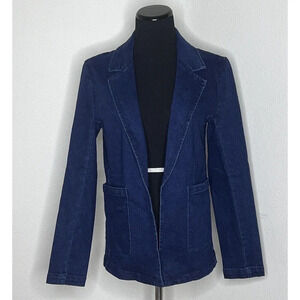 Skies Are Blue‎ CS Heritage Denim XS Blazer Dark Wash